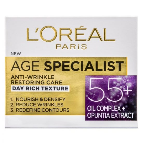 L'Oreal Paris AGE SPECIALIST ANTI-WRINKLE 55+ DNEVNA NEGA ZA PONOVNO UČVRSTITEV KOŽE 50ML