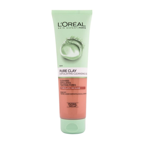 L'Oreal Paris PURE CLAY EXFOLIATING GEL ZA ČIŠČENJE OBRAZA 150ML