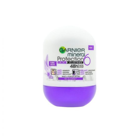 Garnier MINERAL PROTECTION 6 FLORAL FRESH ROLL-ON 50ML