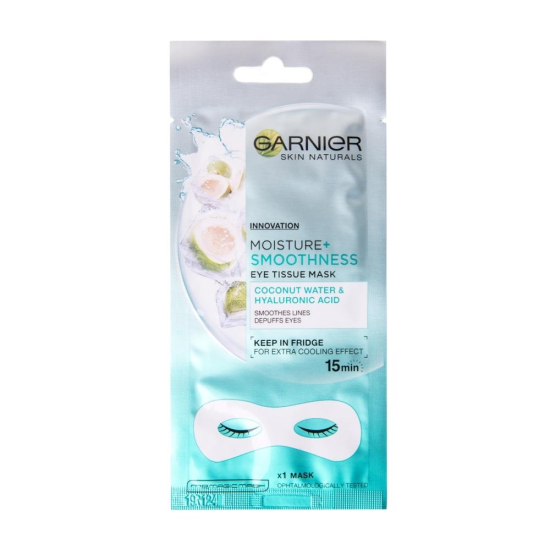 Garnier SKIN NATURALS EYE TISSUE MASKA ZA OČI V ROBČKU ZA GLAJENJE GUBIC OKROG OČI