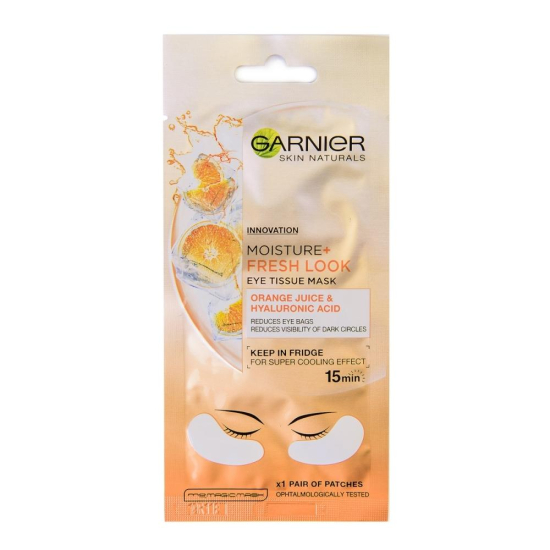 Garnier SKIN NATURALS EYE TISSUE MASKA ZA OČI  V ROBČKU ZA ZMANJŠANE TEMNE PODOČNJAKE