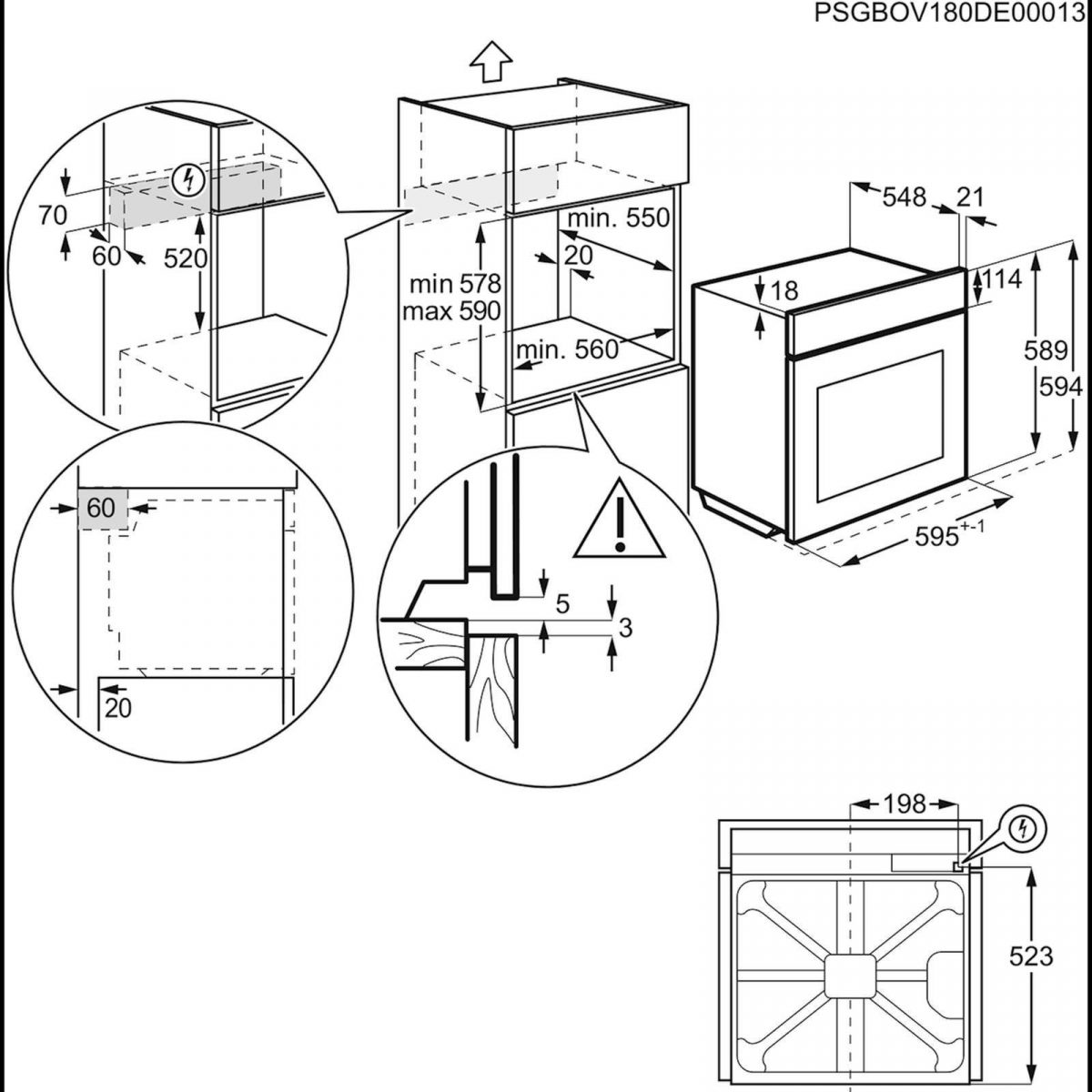 Vgradna pečica Electrolux EOF4P74X