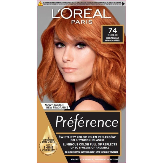 L'Oreal Paris PREFERENCE BARVA ZA LASE 74