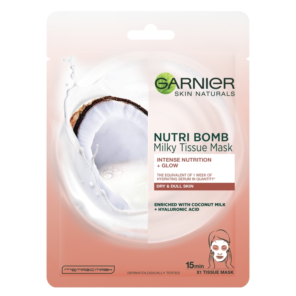 Garnier Garnier Skin Naturals Nutri Bomb tekstilna maska s kokosovim mlekom