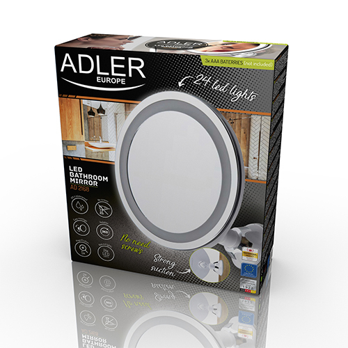 Adler LED kopalniško ogledalo AD2168