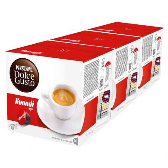NESTLE DG Espresso Buondi 3pak (3x 16 kapsul)