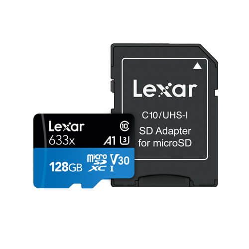 LEXAR microSDHC 633x UHS-I kartica z adapterjem 128GB