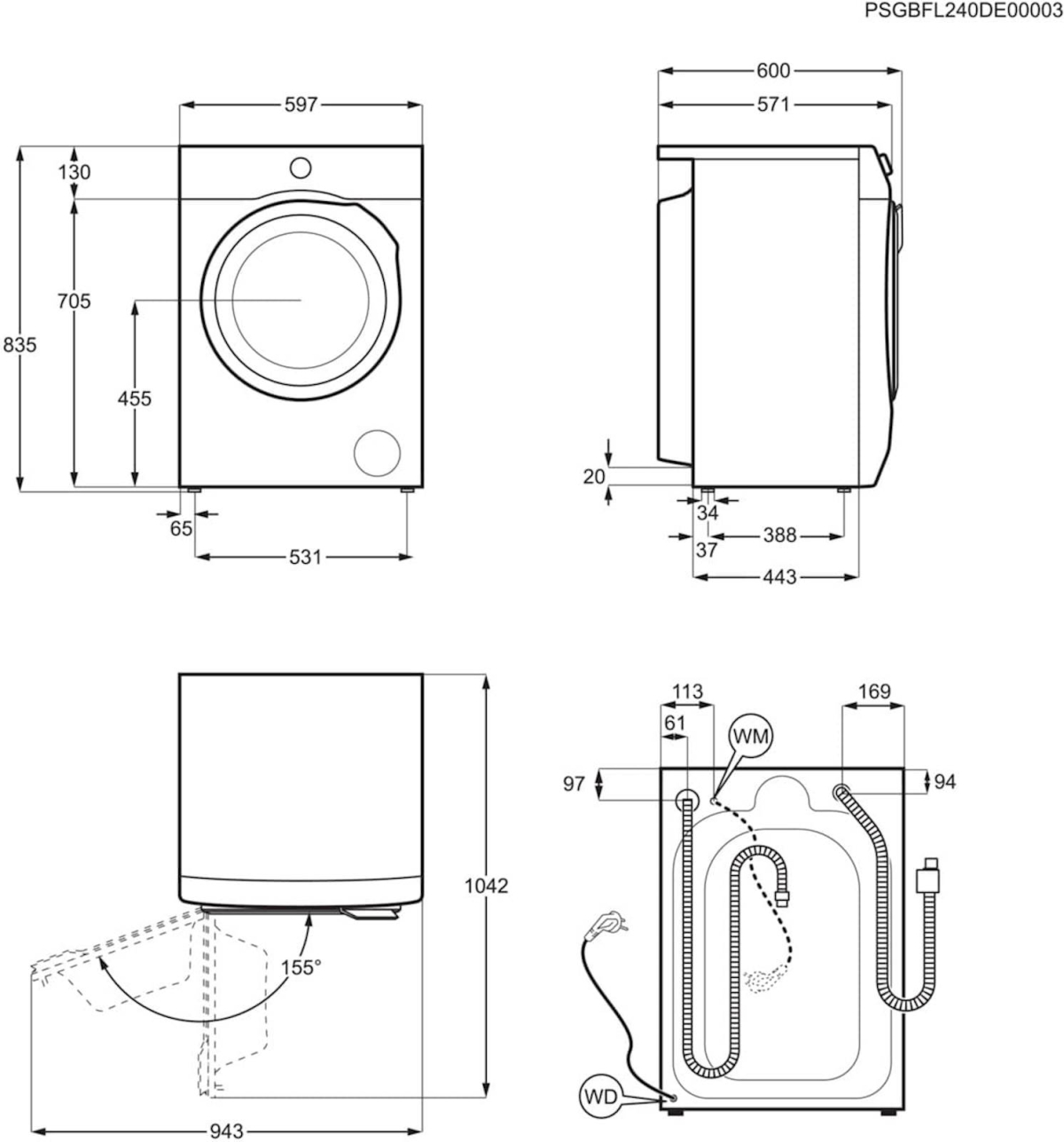 Pralno sušilni stroj Electrolux EW7W4492E