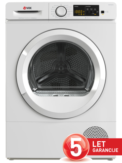 VOX kond. sušilni stroj THP 710-T1A [A+, 7 kg, 15 prog., toplotna črpalka]