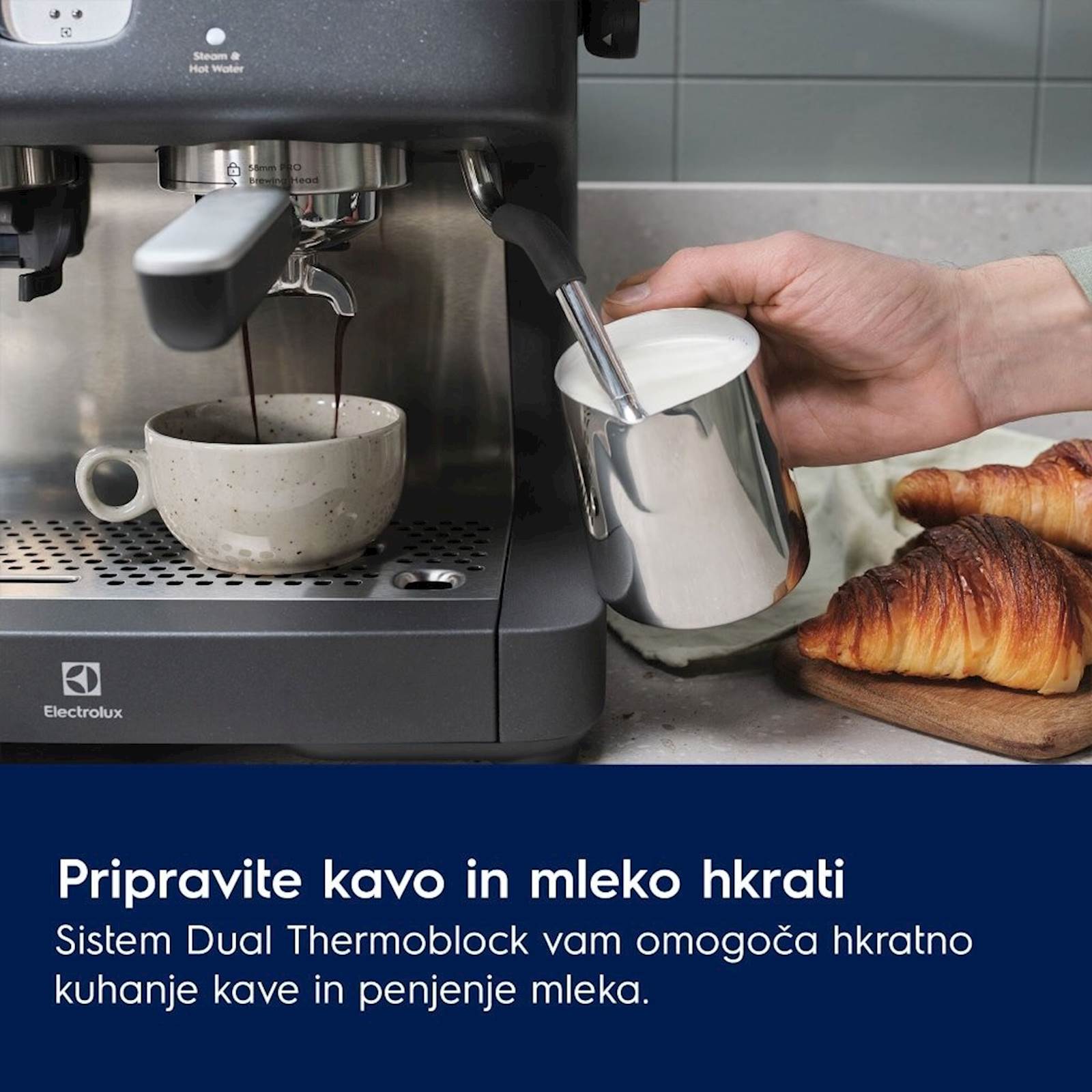 Kavni aparat za espresso Electrolux E8EC1-8BP Kavni aparat za espresso Electrolux E8EC1-8BP