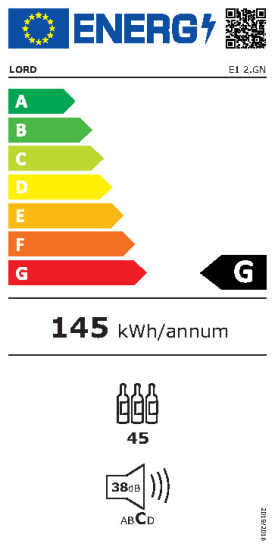 LORD Vinska vitrina E1 ODPRODAJA