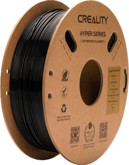 CREALITY filament Hyper PET-G črn [1.75 mm, 1 kg]