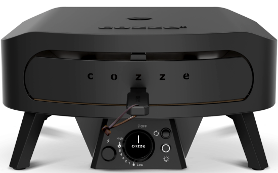 COZZE vrtljiva plinska pizza pečica 17" (90437) Classic Black Edition