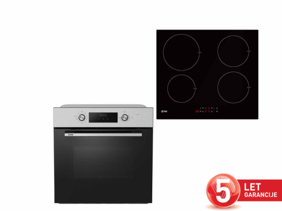 VOX vg. set plošča in pečica SET 1440IXB [A,70l, 9 programov, WaterClean, Induk.]