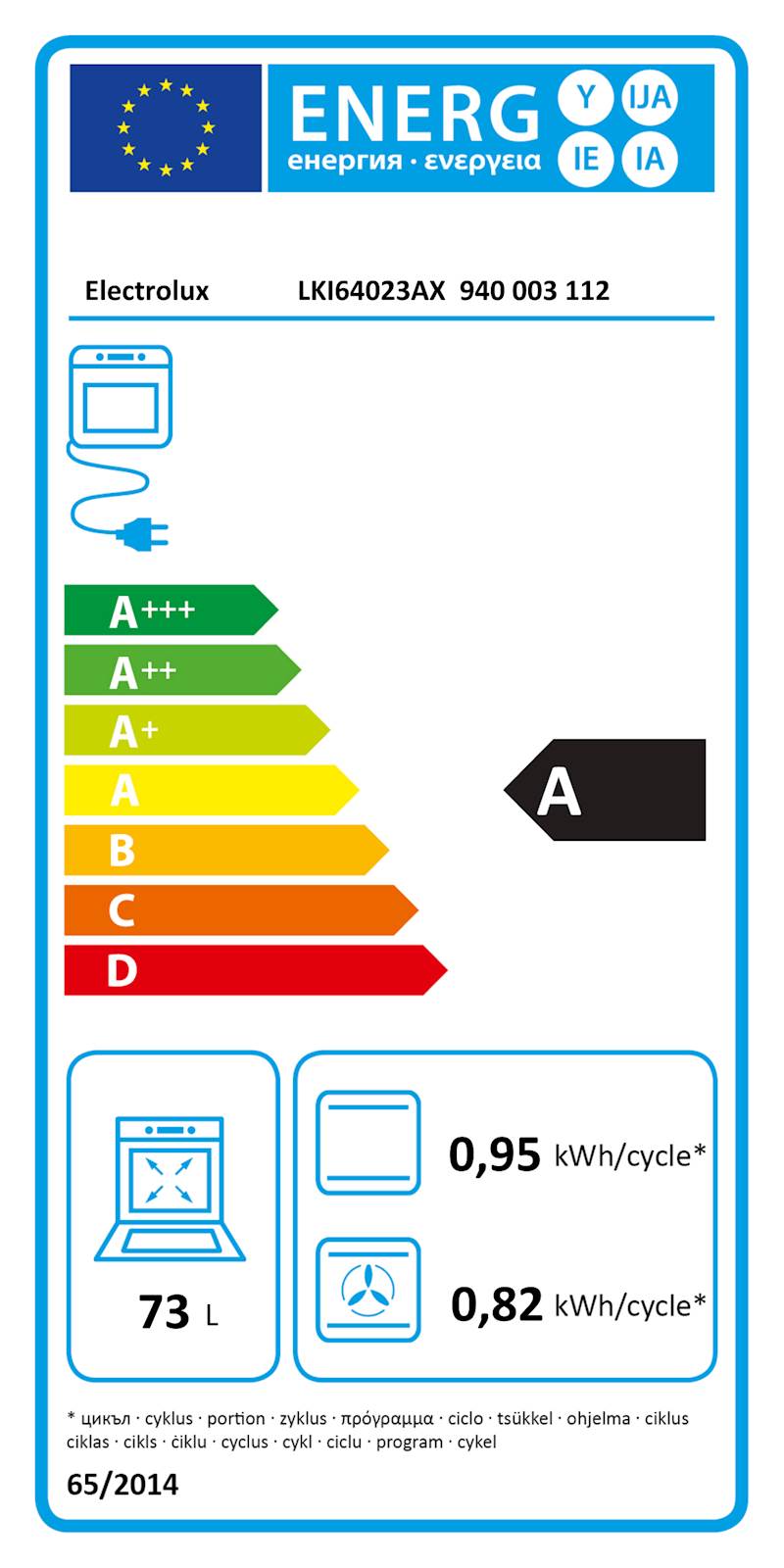 Štedilnik z indukcijsko ploščo Electrolux LKI64023AX Štedilnik z indukcijsko ploščo Electrolux LKI64023AX