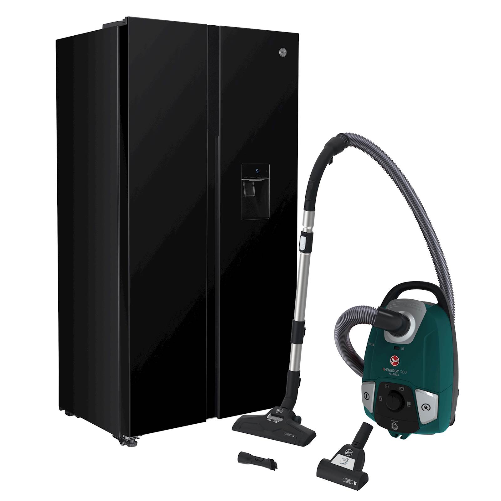 KOMPLET Hladilnik HOOVER HHSBSO-6174BWD + Sesalnik HOOVER HE330ALG 011 KOMPLET Hladilnik HOOVER HHSBSO-6174BWD + Sesalnik HOOVER HE330ALG 011