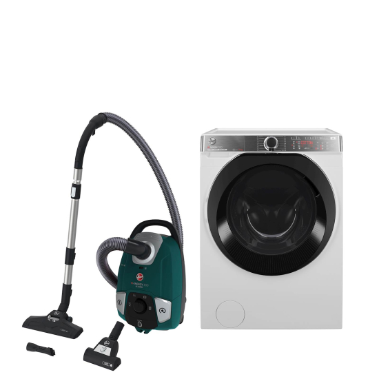 KOMPLET Pralni stroj HOOVER H5WPB49AMBC8/1-S + Sesalnik HOOVER HE330ALG 011