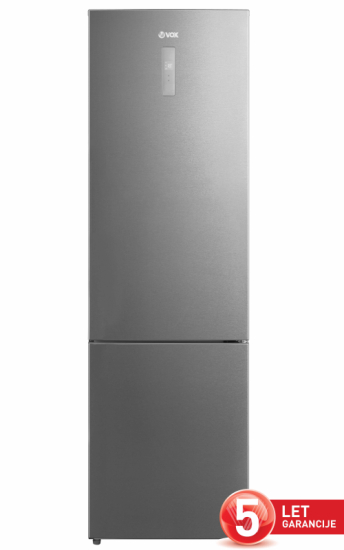 VOX kombinirani hladilnik NF 4680 X E [E, H: 247 L, Z: 83 L, NO-FROST, inox]