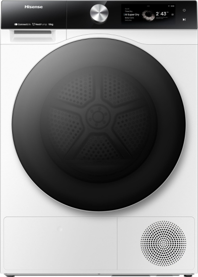 Hisense sušilni stroj DH7S107BW 10Kg, 7S , C, TFT, bel
